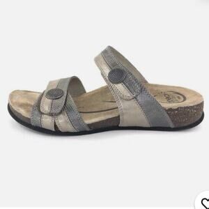 Abeo 'Barbara' Women's 8 NARROW Pewter Comfort Sandal Cork Footbed Walking